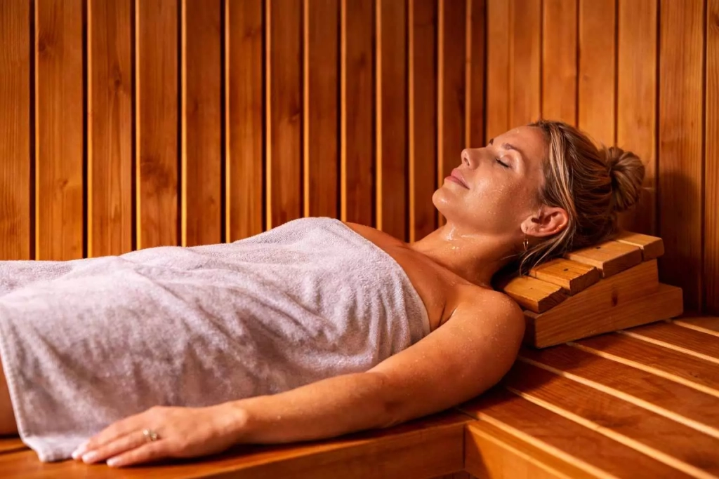 Sauna au spa Les Fées Spa à Lattes près de Montpellier