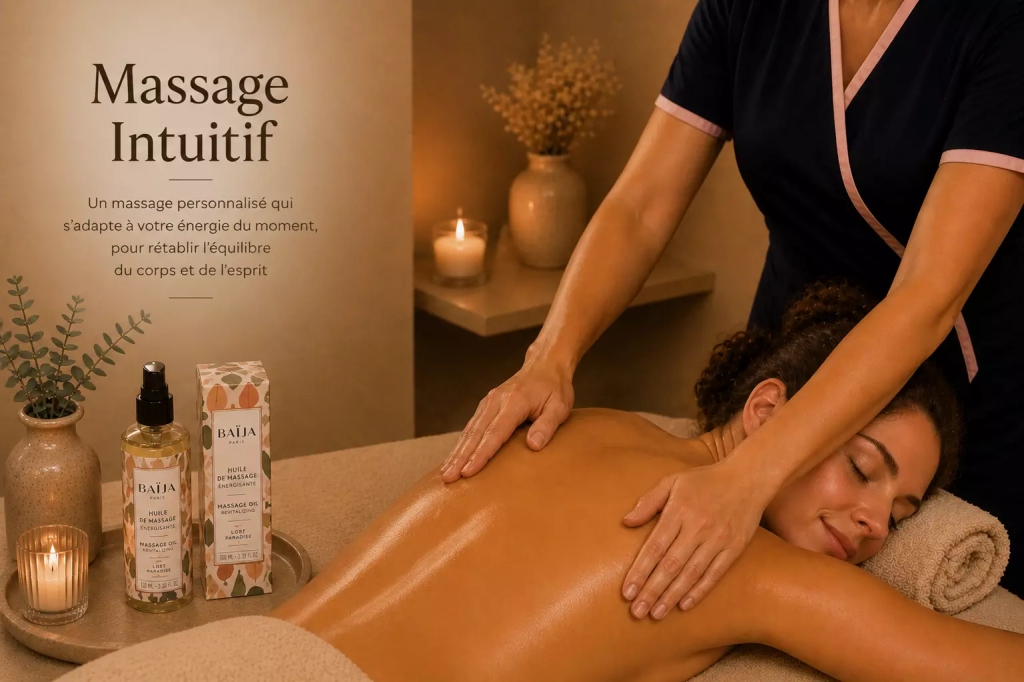 Massage intuitif personnalisé réalisé dans l’espace bien-être Les Fées Spa