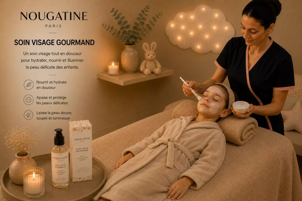 Soin du visage gourmand pour enfant réalisé dans l’espace bien-être Les Fées Spa
